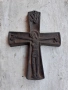 Стар кръст разпятие лят чугун, снимка 1