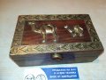 красива дървена кутия с камили-13х8х5см, снимка 2