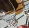 Продавам сватбени чаши с перли и кристали Swarovski, снимка 3