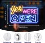 Нова Неонова LED табела YES WE ARE OPEN за магазин бар кафе 42x28см, снимка 6