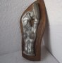 пано гола жена еротика момиче пано, релеф, старо, метал дърво алуминий, снимка 4