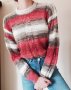 Ръчно плетена блуза, мохерна в три цвята, снимка 1 - Блузи с дълъг ръкав и пуловери - 27802296