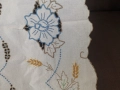 Нова покривка рязана бродерия 120/120см., снимка 3