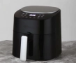Фритюрник, 1300W, 4.2л., горещ въздух, таймер, до 200°C, Черен/Бял, снимка 1