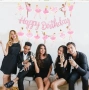 Балет Балерина Happy Birthday брокатен парти гирлянд банер украса декор рожден ден, снимка 3