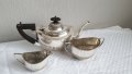 Английски сребърен сервиз за чай от 3 части -Бирмингам 1840г, снимка 6