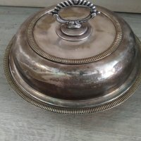 посребрен метален съд, снимка 1 - Антикварни и старинни предмети - 40535286