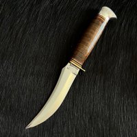 Немски ловен нож Linder Solingen (skiner) , снимка 2 - Ножове - 39173441