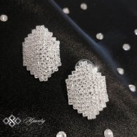 ✨ КОМПЛЕКТ ARINA - Луксозен дамски комплект бижута с кристали от 3 части, снимка 4 - Бижутерийни комплекти - 43133241
