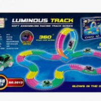 Състезателна светеща писта с количка"luminous track", снимка 1 - Коли, камиони, мотори, писти - 39043212