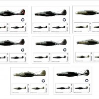 Чисти блокове Самолети от Втората световна война 2020 от Тонго, снимка 1 - Филателия - 37680304