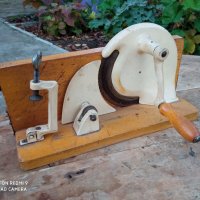 Стара машина за рязане на колбаси,филета и хляб, снимка 4 - Антикварни и старинни предмети - 34698254
