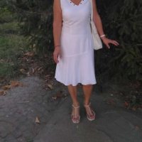 Бяла елегантна рокля, снимка 1 - Рокли - 37710376