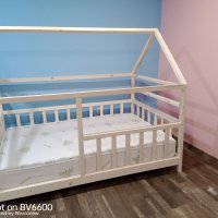 Детско легло тип къщичка, снимка 6 - Бебешки легла и матраци - 37087321