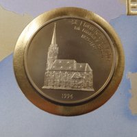 рядък плик с монета и марки Лихтенщайн 5 евро 1996 , снимка 3 - Нумизматика и бонистика - 38217869