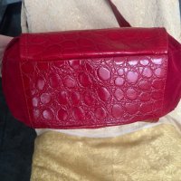 Дамска чанта естествена кожа и естествен велур Nicoli , снимка 16 - Чанти - 24576225