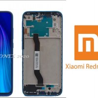 Нов 100% Оригинален LCD Дисплей С РАМКА за Xiaomi Redmi Note 8 2019 Тъч скрийн  Черен и Син Service , снимка 2 - Резервни части за телефони - 34630180