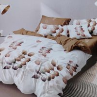 👉 Луксозен двулицев спален комплект от сатениран памук , снимка 10 - Спално бельо - 43429069