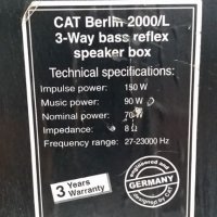 Тонколони CAT Berlin 2000/l, снимка 4 - Тонколони - 26512493