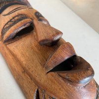 Дървена маска стара, снимка 1 - Други - 43270686