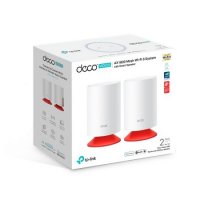 Удължител на интернет обхват TP-Link Deco Voice X20 AX1800 2-pack Mesh Wi-Fi 6 система за целия дом , снимка 5 - Мрежови адаптери - 38366230