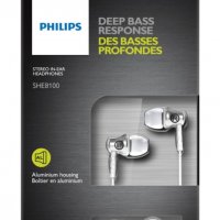 Слушалки Philips SHE8100SL Deep Bass Response сребристи тапи за ушите In-earphone, снимка 2 - Слушалки, hands-free - 28219867