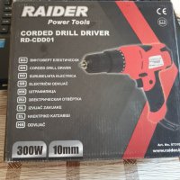 Винтоверт електрически 300W, 6m кабел – Raider, RD-CDD01, снимка 1 - Винтоверти - 39622890