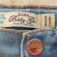 Бебешки дънки Zara и блузка 3-6 месеца, снимка 7 - Панталони и долнища за бебе - 36983073