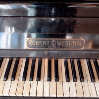 Старинно немско пиано Robert Westphal, снимка 2 - Антикварни и старинни предмети - 43415508