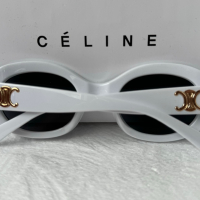 Celine 2023 дамски слънчеви очила елипса овални бели, снимка 9 - Слънчеви и диоптрични очила - 44845482