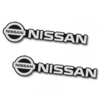 Нови алуминиеви емблеми ”NISSAN” - 33 мм. / 8 мм., снимка 1 - Аксесоари и консумативи - 40054267