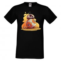 Мъжка тениска Star Wars BB-8 Star Wars Игра,Изненада,Подарък,Геймър, , снимка 3 - Тениски - 36808565