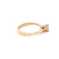 Златен дамски пръстен 1,98гр. размер:49 14кр. проба:585 модел:21895-2, снимка 2 - Пръстени - 44134095
