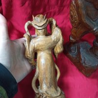 2 Дървени фигури на воини, снимка 8 - Антикварни и старинни предмети - 43988783