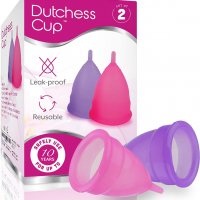 Менструална чашка - Комплект от две Reusable Soft Silicone Period Cups, Easy to Clean Feminine, снимка 1 - Други - 33324783