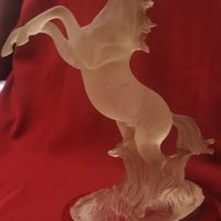 Стъклена статуетка на кон, снимка 2 - Статуетки - 43571529