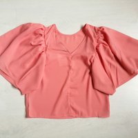 Блуза с буфан ръкав, снимка 4 - Корсети, бюстиета, топове - 28696994