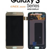 Нов 100% Оригинален LCD Дисплей + Тъч скрийн за Samsung Galaxy S6 SM-G920F Златист, снимка 1 - Резервни части за телефони - 31475237