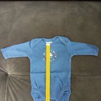 Бебешко памучно боди с дълъг ръкав марка LUPILU за деца 0-3 месеца, снимка 2 - Бодита за бебе - 43244178
