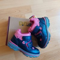Водоустойчиви обувки от естествена кожа на D. D. Step., 25 размер , снимка 3 - Детски боти и ботуши - 38372363