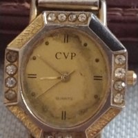 Елегантен дамски часовник CVP QUARTZ MADE IN CHINA с кристали 39660, снимка 1 - Дамски - 43893025