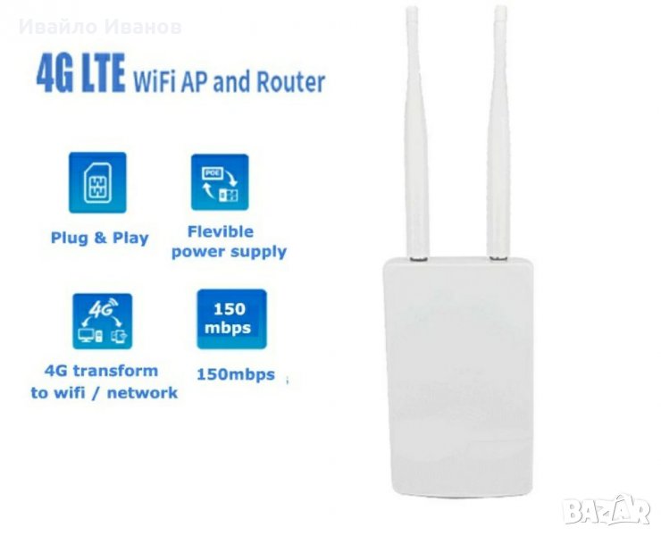 4G SIM TO WIFI CPE ROUTER IP67, снимка 1