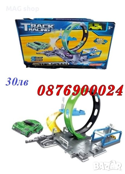 ПРОМО! Детска писта за колички + звуци и светлини детска играчка коли, снимка 1