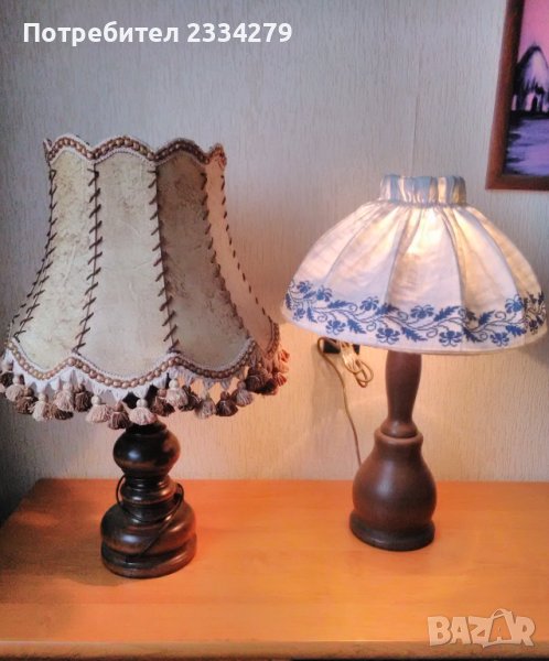 Настолни стари нощни лампи с произход Холандия., снимка 1