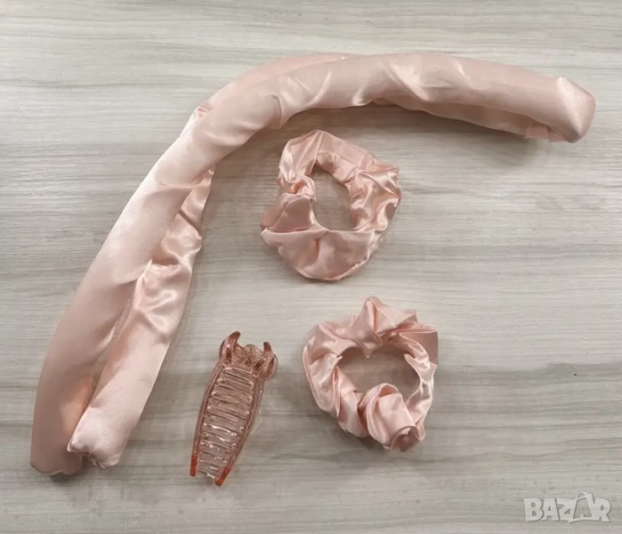  Голяма, стилна ролка за коса от коприна , снимка 1