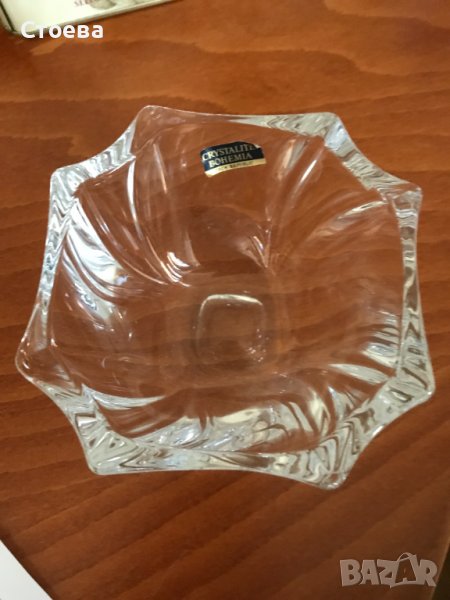 НОВА кристална купичка Бохемия - налична, снимка 1