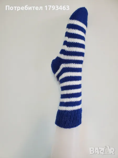 Ръчно плетени дамски чорапи размер 39, снимка 1