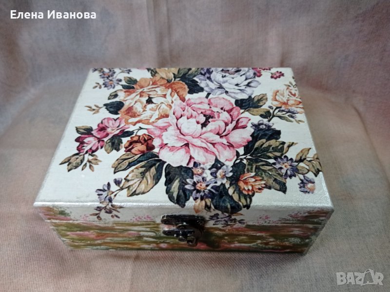 кутия за бижута декупаж, снимка 1