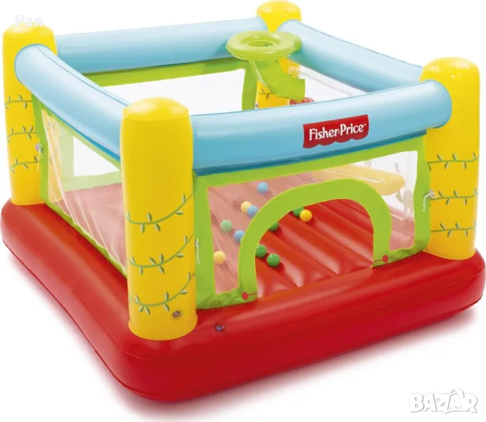 Надуваем детски батут Fisher Price на BESTWAY - 175 х 173 х 135 см, снимка 1