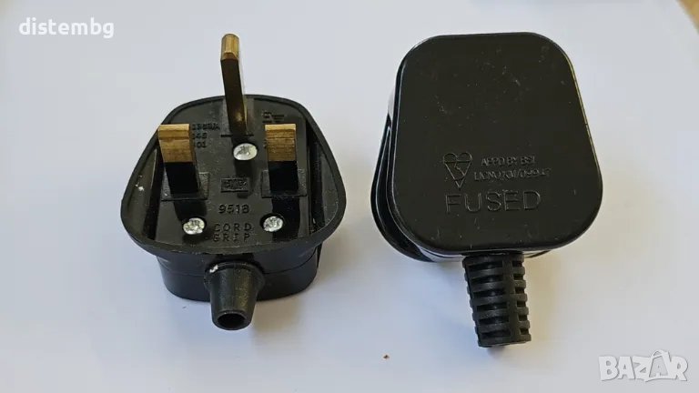 Английски щепсел с три извода L+N+E , снимка 1